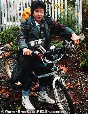 Ke Huy Quan, who played 'Data' (pictured) in The Goonies, has made a triumphant return to acting after focusing on production and stunt coordination.