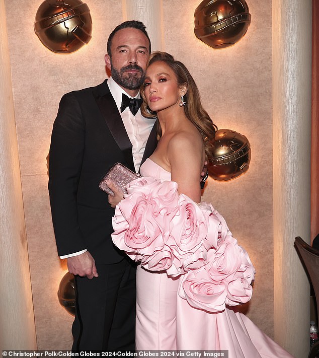 Her appearance comes just two and a half weeks after she filed for divorce on her and Affleck's second wedding anniversary; they are seen together at the Golden Globes in January.