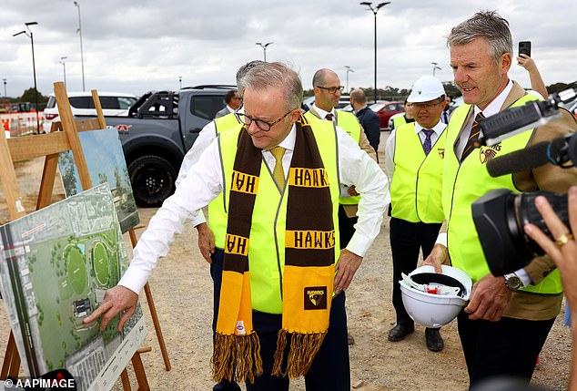 The first phase of the Hawks' new facility includes an MCG-sized arena and oval where AFLW matches will be played.