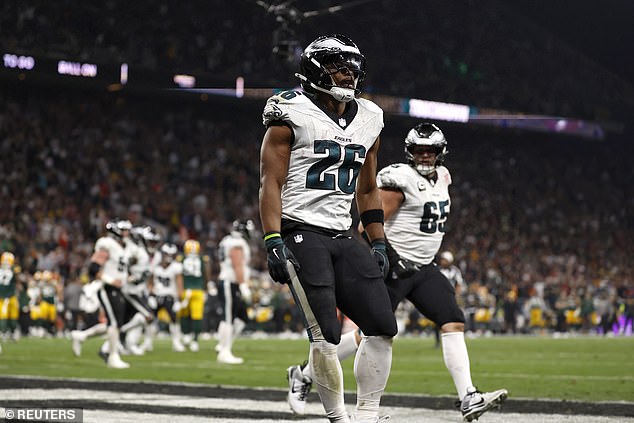 Saquon Barkley inspired the Eagles to victory by scoring three touchdowns in his long-awaited debut with the team.