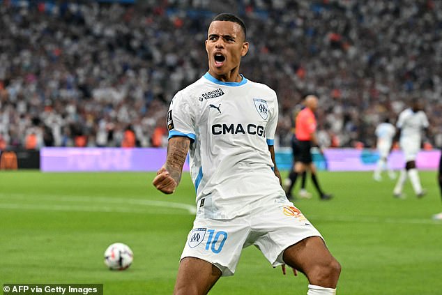 Greenwood has scored five goals and provided one assist in just three Ligue 1 games since joining Marseille this summer.