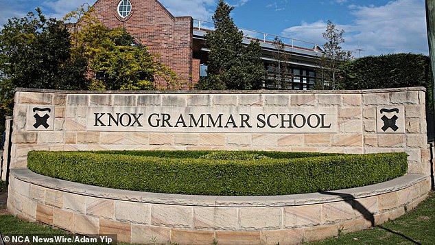 In a letter to parents, Knox Grammar headmaster (pictured) Scott James said Gulson's employment had been terminated.