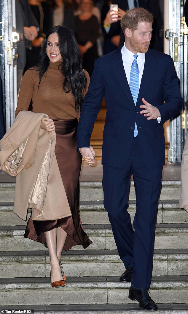 The Duchess of Sussex and Prince Harry Prince Harry and Meghan, Duchess of Sussex, visit Canada House on Tuesday ahead of their announcement that they will 