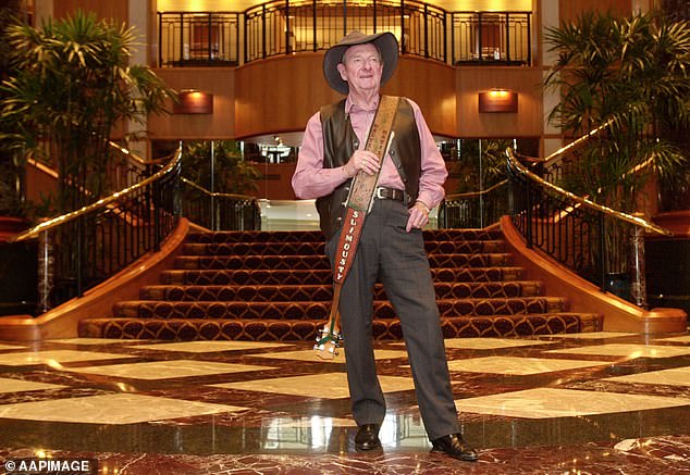 He also produced Slim Dusty's Fiddler Man and Tim Finn's Fraction Too Much Friction. Slim Dusty is pictured