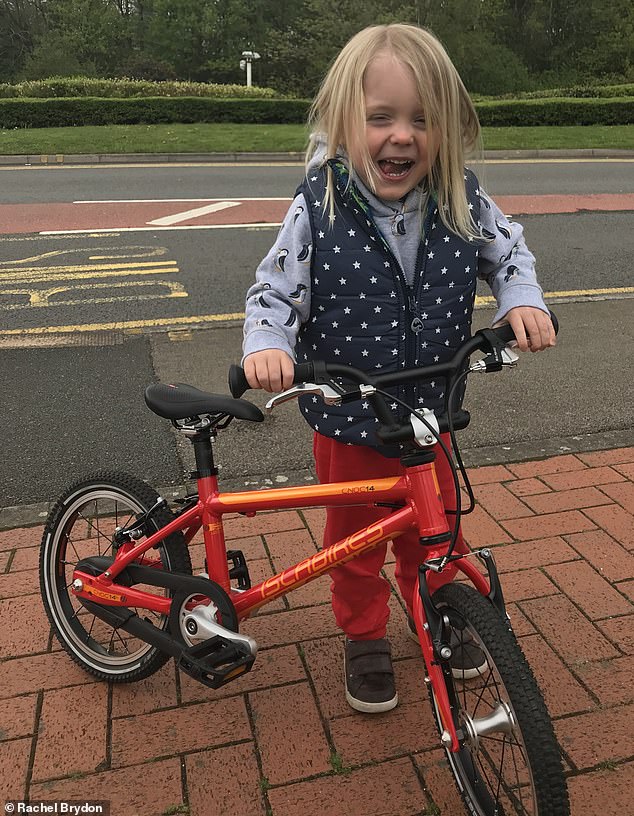 A young Freddie with his first bike. Brydon acknowledges that social media and increased awareness have made parents more anxious about letting their children out on their own