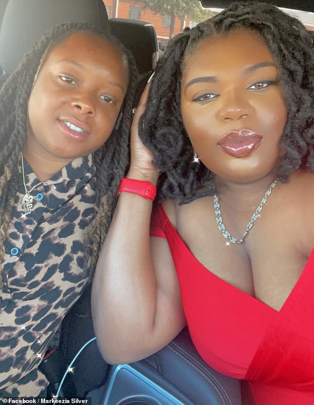 Jezavion was set to serve as best man when his sister Shaisha Moody, 30, (right), married his fiancée Markeezia Silver (left) in Rocky Mount, North Carolina, on Saturday.