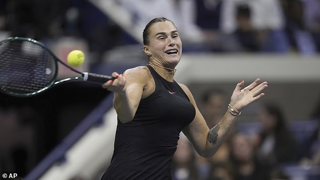 Sabalenka's average forehand speed at the US Open was the fastest of the tournament