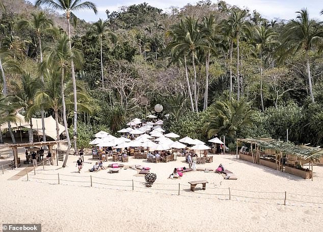 A view of Playa Majahuitas, Puerto Vallarta, beach in Mexico