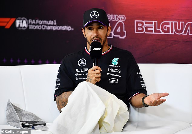 His appearance comes after he criticised Mercedes' strategy at the Belgian Grand Prix and revealed he was not informed that teammate George Russell would be stopping him. 