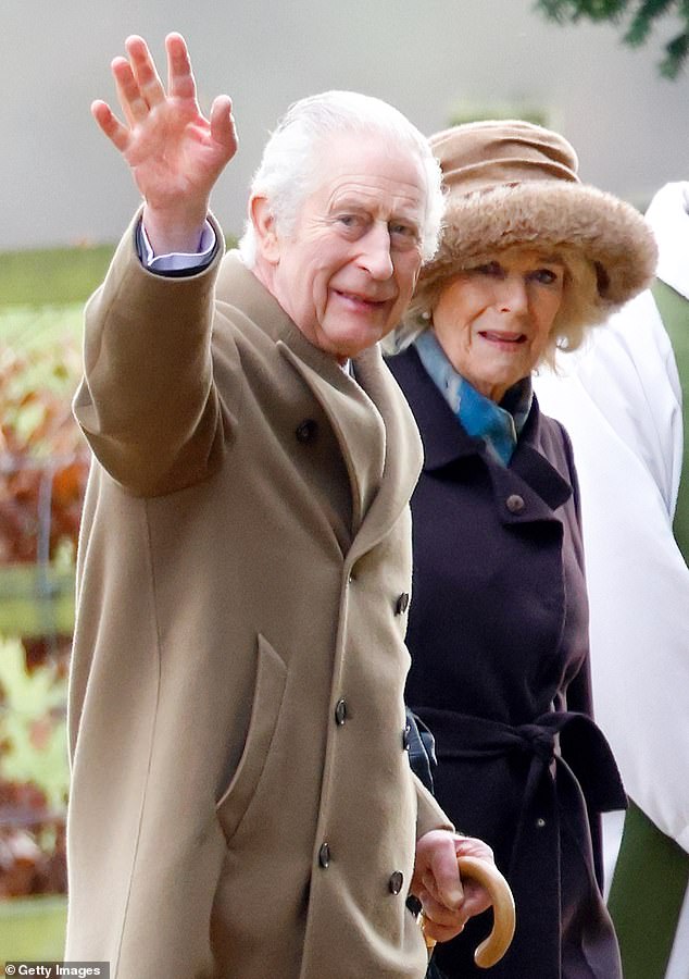 King Charles and Queen Camilla attend a Sunday church service at the Sandringham estate on February 4, shortly before it was revealed that she had been diagnosed with cancer.