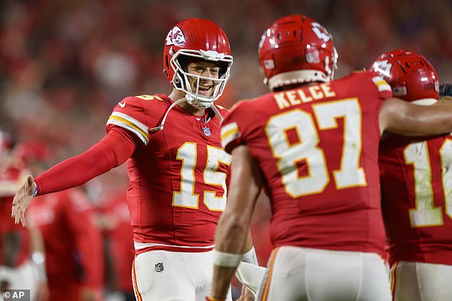 On the field, Kelce and Mahomes led the Chiefs to a 27-20 victory over the Baltimore Ravens.