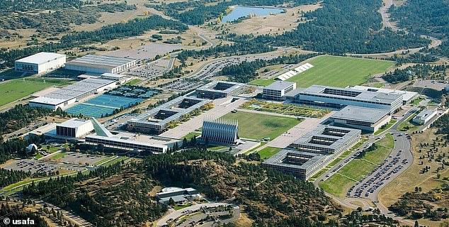 Koonce was found unconscious in her dorm room at the Air Force Academy in Colorado Springs (pictured)