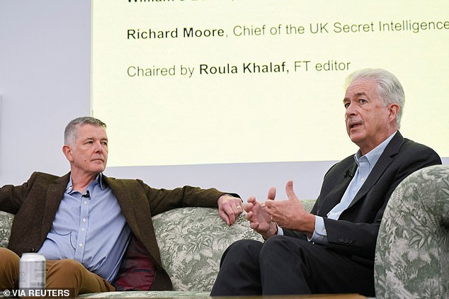 British MI6 chief Richard Moore and US Central Intelligence Agency director Bill Burns