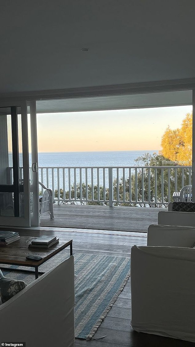 In images and videos shared by the couple, they showed off their incredible ocean view at the $600-a-night property.