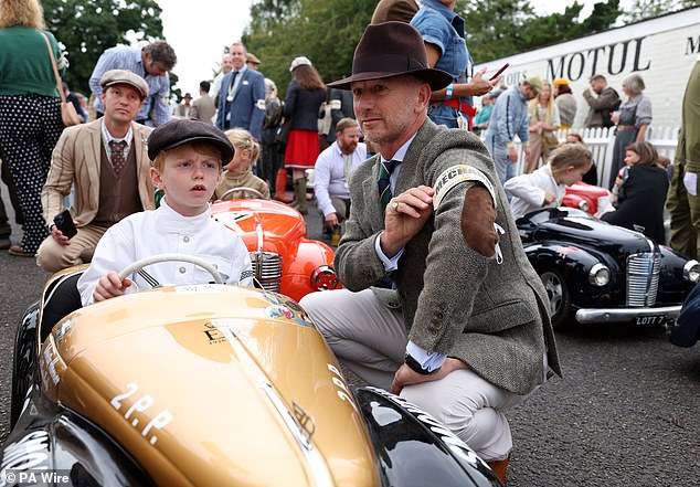 Former racing driver Horner, 50, who has led the Red Bull team since 2005, appeared to draw on his experience to give his son some pre-race advice.