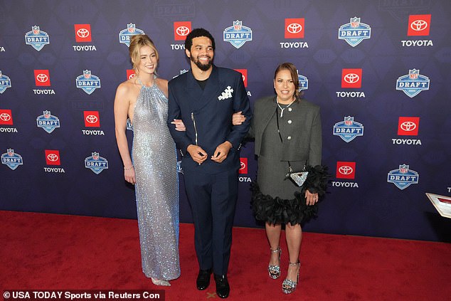 The couple made their first public appearance at the NFL Draft in April.