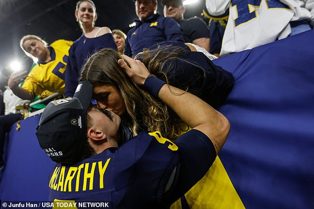 Shortly after Michigan won the national title in January, McCarthy and Kuropas became engaged.