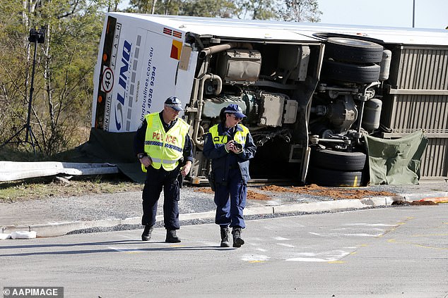 Button admitted being under the influence of an opioid painkiller while driving the bus.