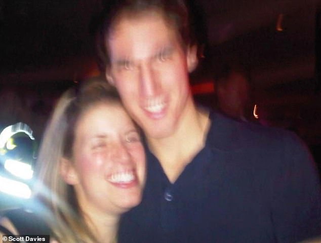 Scott and his teacher Helen photographed in 2009 at a nightclub before beginning a romantic relationship.