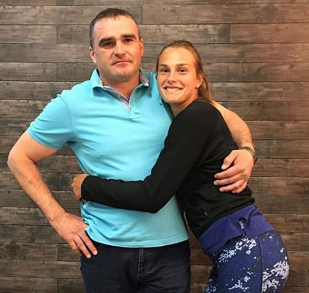 Sabalenka previously lost her father, Sergey (left), to meningitis in 2019.