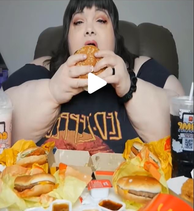 The viral trend has sparked thousands of videos of people overeating.