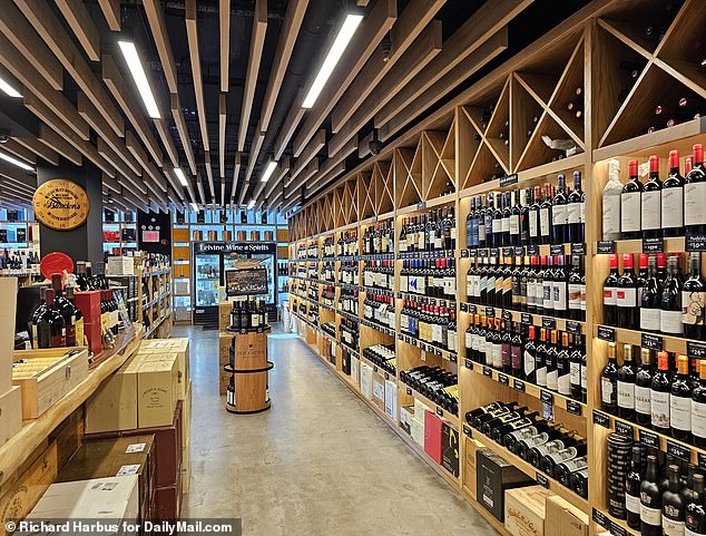 Premium spirits and wines fill the shelves of Leivine Wine & Spirits