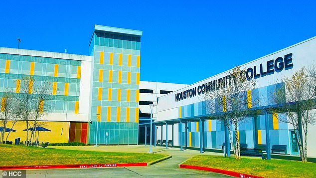 His heartbroken mother said Pandey had planned to visit Nepal next year after completing his studies at Houston Community College (pictured)