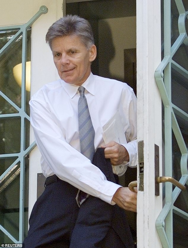 Chad Condit is the son of former US Congressman Gary Condit (pictured leaving his DC apartment in 2001)