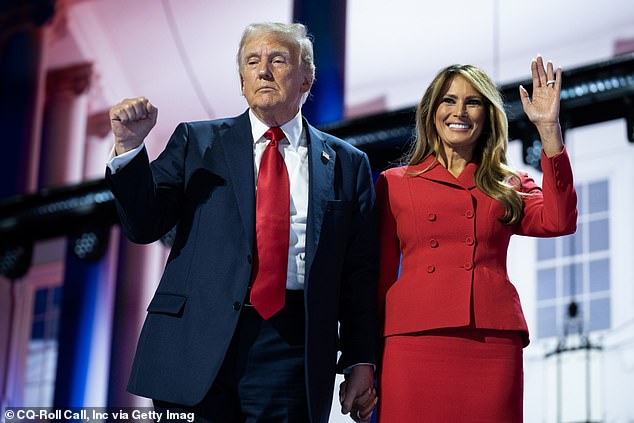 The former first lady has largely stayed away from the press and even her husband's campaign, making a silent appearance at the Republican National Convention in July following the assassination attempt on the former president.