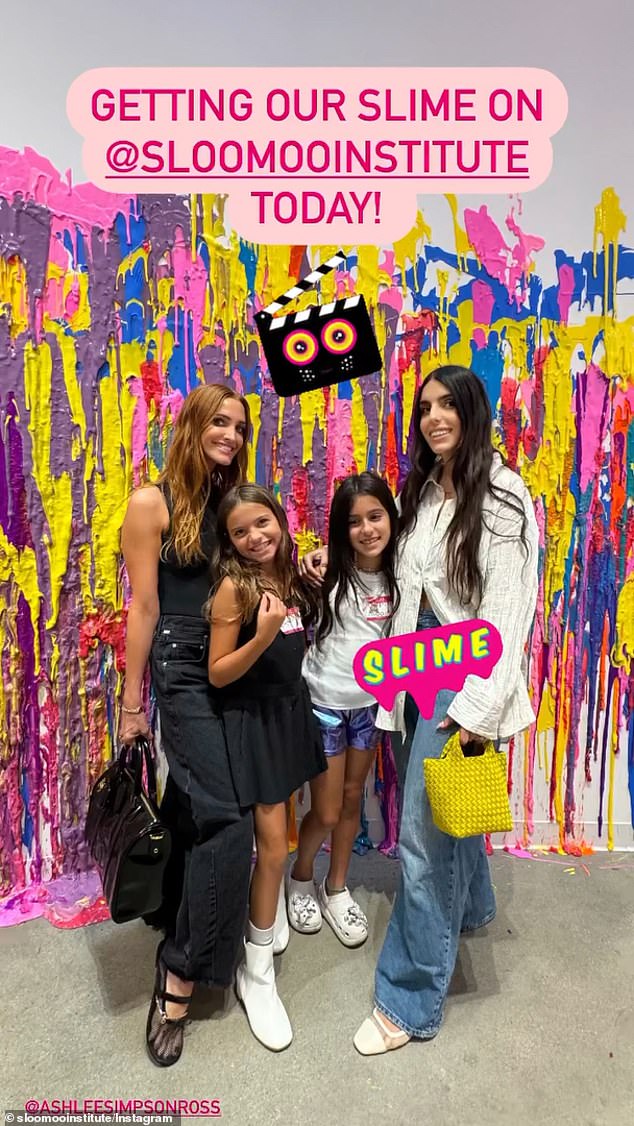 Ashlee Simpson also attended the Los Angeles museum with her nine-year-old daughter Jagger.