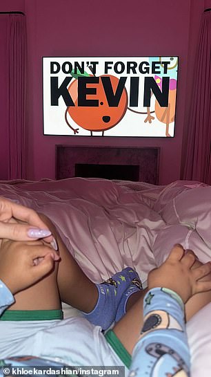 Also on Sunday, Khloe shared a glimpse of her downtime with Tatum in two Instagram Stories photos.