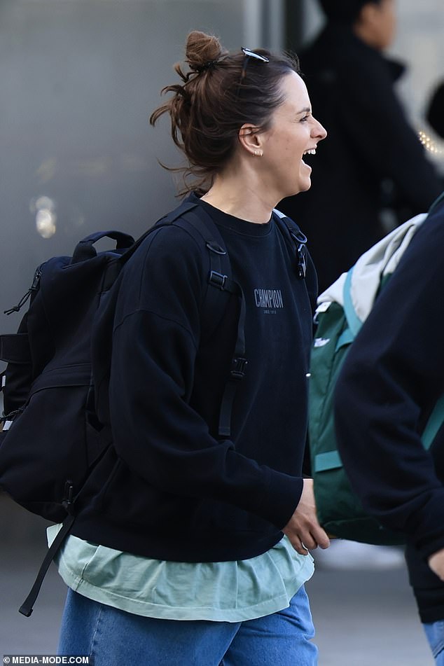 The Australian breakdancer seemed to be in good spirits after making headlines in Paris.