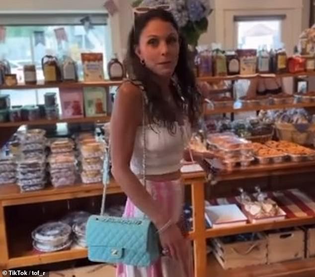 But last month, Bethenny (seen in the store) was outraged when she visited Round Swamp Farm and claimed that employees 