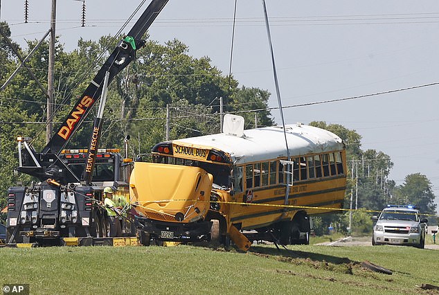 Tensions rose after a school bus crash caused by a Haitian immigrant who strayed into the wrong lane killed 11-year-old Aiden Clark on August 22 last year.