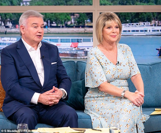 Hilarious: Eamonn appeared to defend Paul by asking Ruth how she would feel if he ran off with a younger woman, prompting her to tell viewers: 