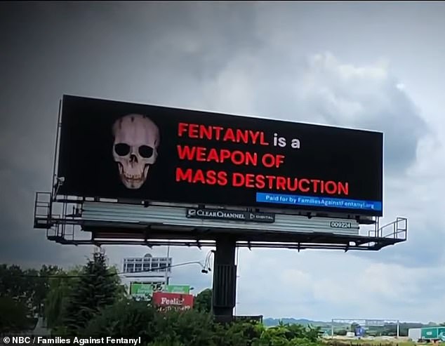 Pictured: A billboard in Chicago that was put up during the Democratic National Convention to pressure Democrats to take the issue seriously.