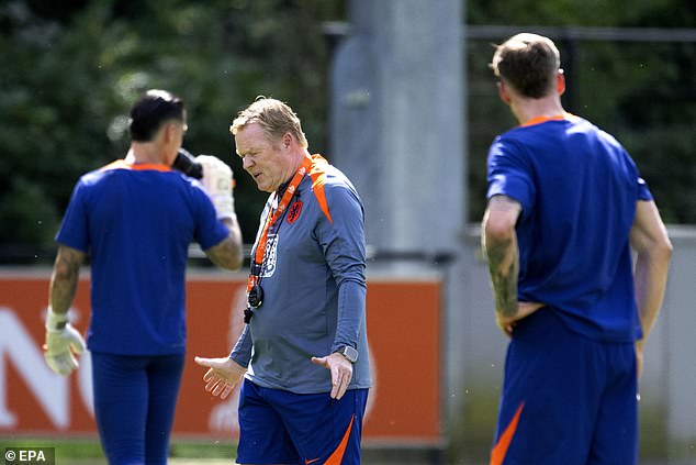 Dutch coach Ronald Koeman was forced to step in and act as peacemaker