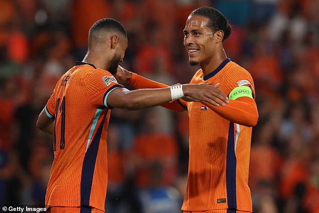 Van Dijk is currently with the Dutch national team and will play for Germany on Tuesday.