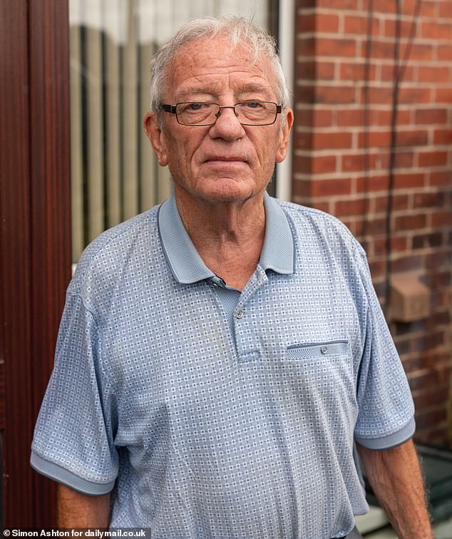 Alexander was 19 and working as a shop assistant when she fell in love with Michael Devine, 59, now 81 (pictured). The couple spent five years together and have a son named Ben, 22.