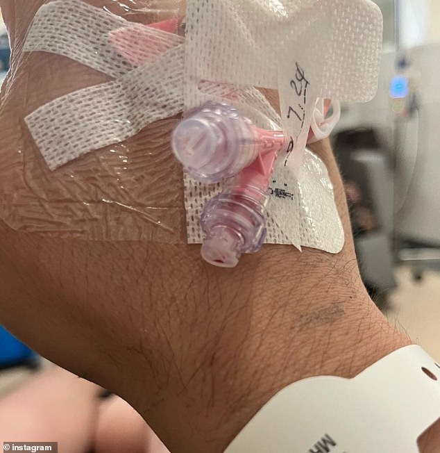 On July 9, Ben also hinted at another health issue when he shared a photo of an IV drip in his hand, but he didn't reveal why.