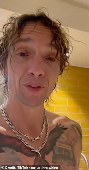 Sharing a video on TikTok on Monday, The Darkness frontman Justin Hawkins revealed that he had woken up to the videos circulating online.