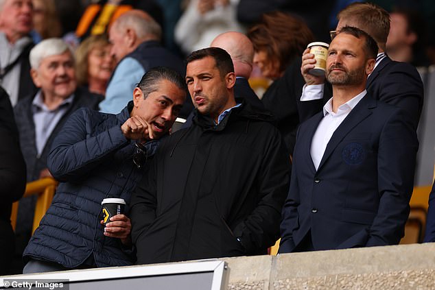 Chelsea sporting directors Paul Winstanley (right) and Laurence Stewart (centre) reportedly wanted Pochettino to leave.