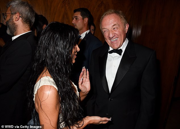 Orlando was not the only one who may have been charmed by Kim at the gala. François-Henri Pinault flashed a broad smile when he met the social media star at the event.