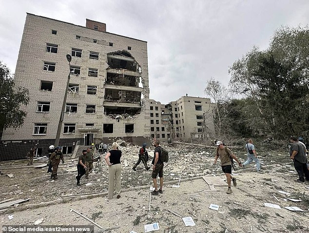 Russian missiles continue to attack Ukraine. Last week, Russia attacked a military training center and a nearby hospital in the central Poltava region (pictured after the attack).