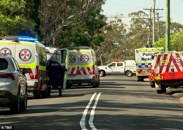 Emergency crews were called to the property on Chapman Parade at around 12.40pm on Tuesday.