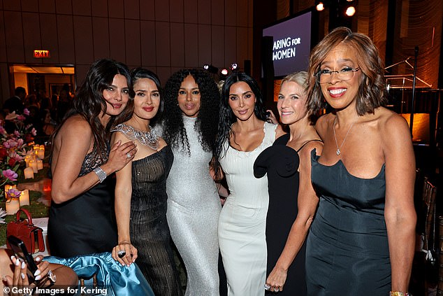 The evening is the third annual gala hosted by Kering, and this year's Caring for Women Dinner was co-hosted by Salma