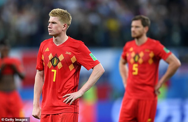 The midfielder has been one of Belgium's standout figures during the so-called Golden Generation, who have failed to live up to expectations at every major tournament, including the 2018 World Cup (pictured).