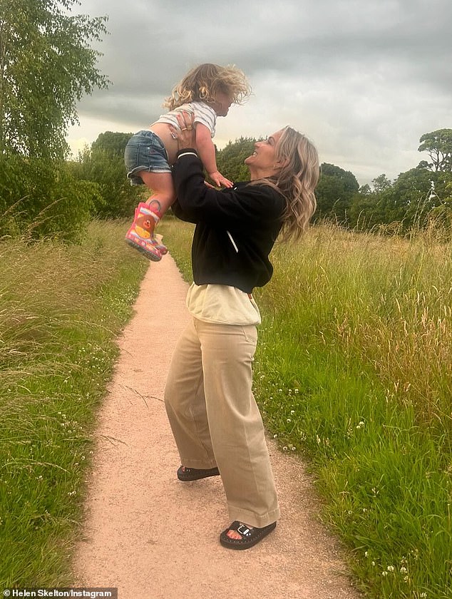 The Countryfile presenter announced she and Richie had split just four months after the birth of their daughter Elsie (pictured).