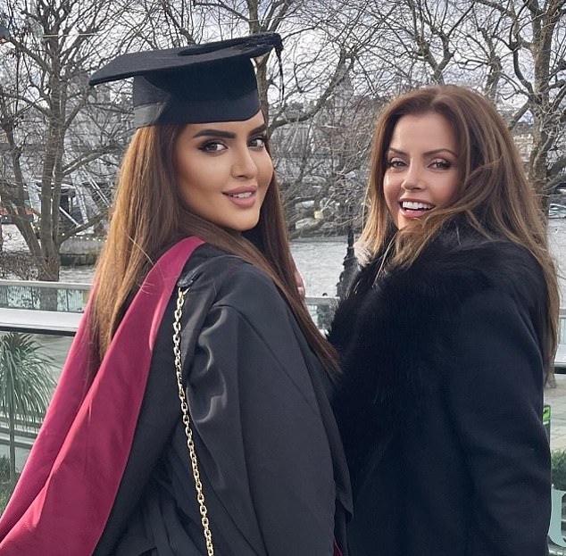 Mahra graduated from an unspecified university in London last year with a degree in international relations.