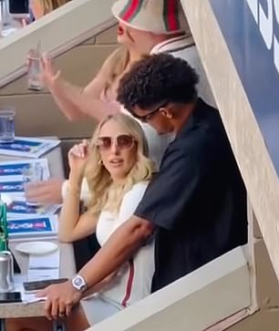 Brittany and Patrick Mahomes looked uncomfortable next to their best friends